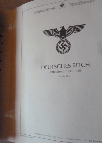 Deutsches Reich, Sammlung 3. Reich ungebraucht mit Falz im Leuchtturm falzlos Album.